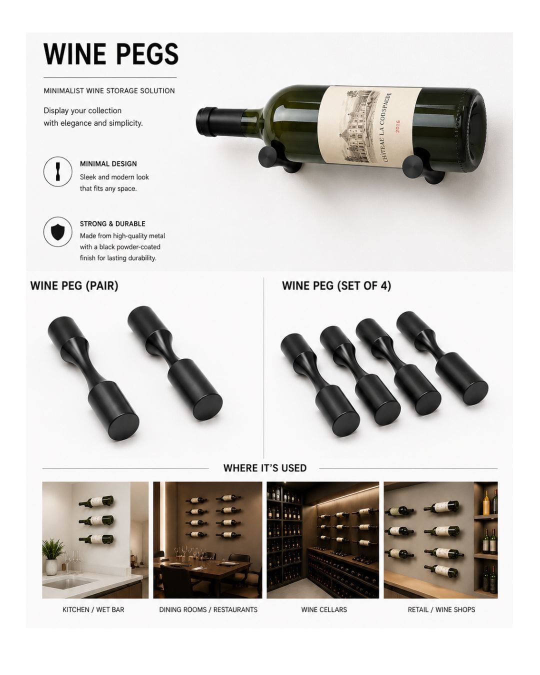 Wine Peg [ Wine Bottle Holder ]