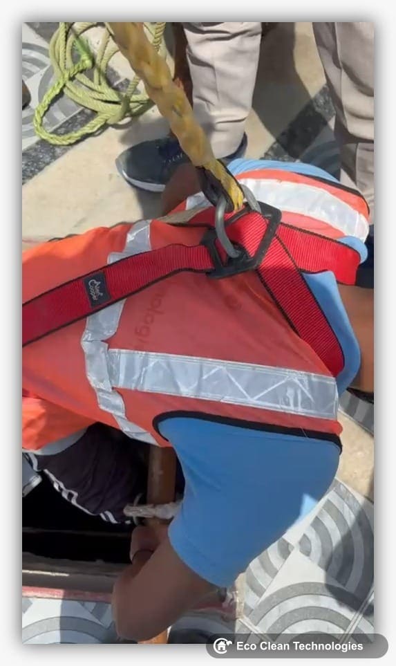 Safety harness closeup