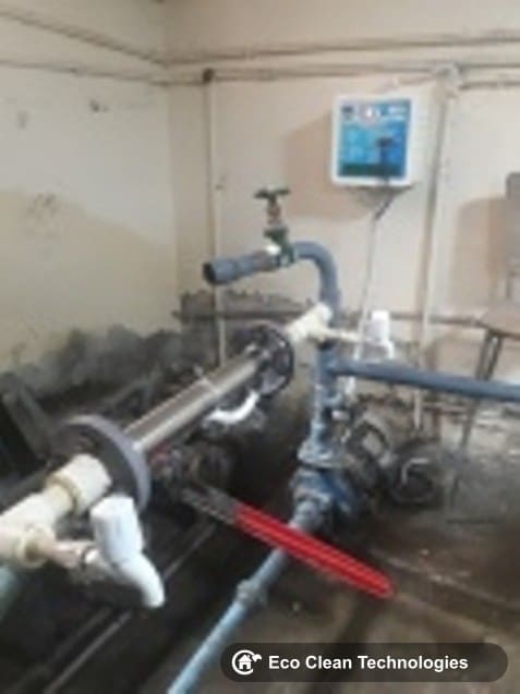 Nano Catalytic Instant Water Convertor installed in the pump room at BSES Rajdhani Power Ltd