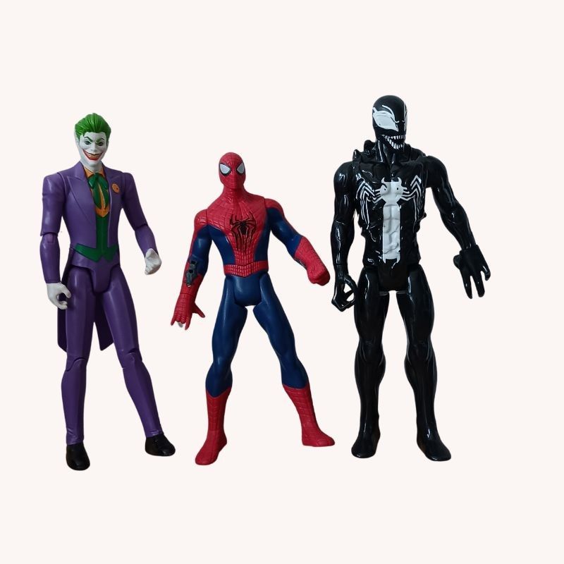 Hasbro Marvel Legends Spider-Man & Venom Action Figures + Joker Figure - Image 1