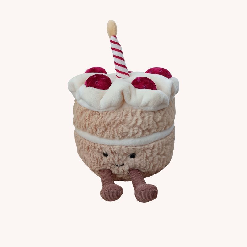 Jellycat Amuseables Birthday Cake Plush – NEW with Tag | Soft Toy Gift - Image 1