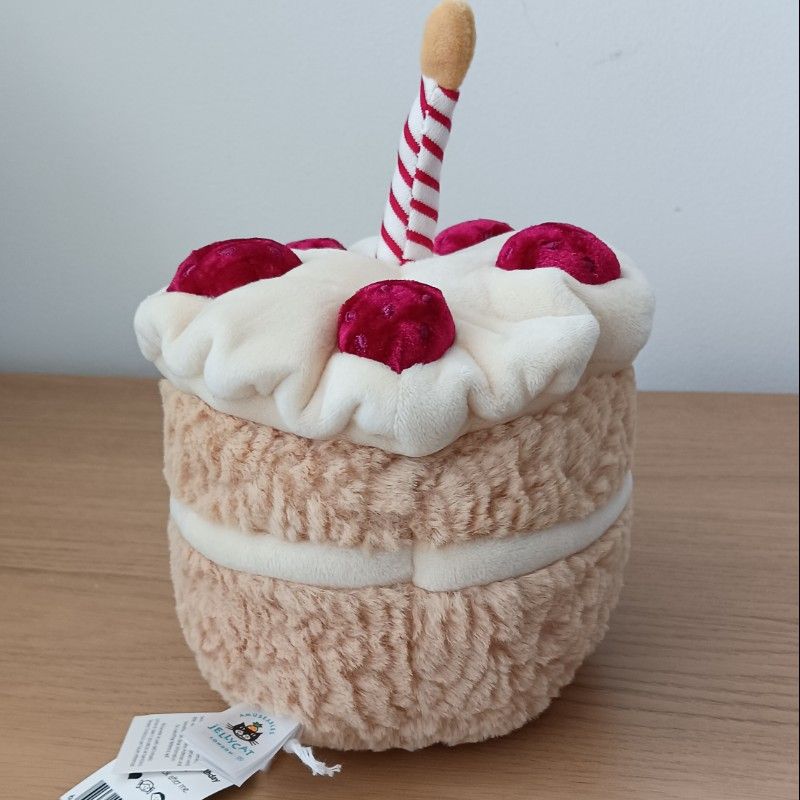 Jellycat Amuseables Birthday Cake Plush – NEW with Tag | Soft Toy Gift - Image 2