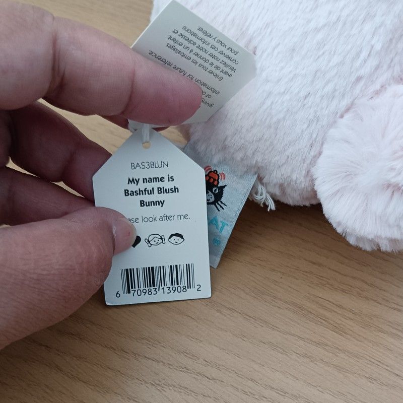Jellycat Bashful Blush Bunny – Medium Plush (Pink) | NEW with Tag | Soft Toy - Image 2
