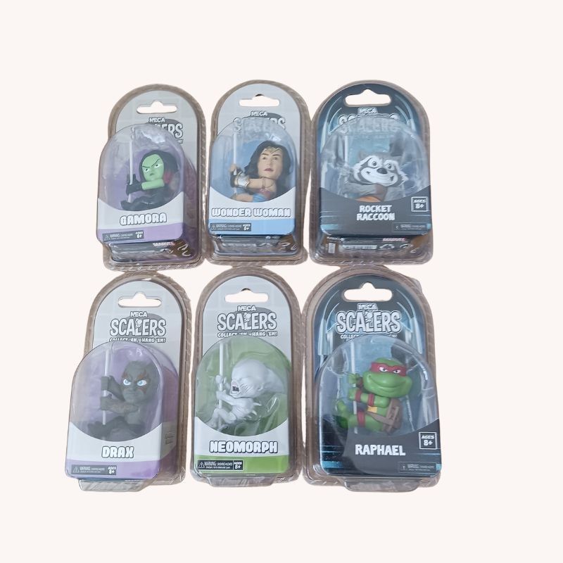 NECA Scalers – Marvel Characters Collectible 6 Figures | NEW | Clip-On Cable
