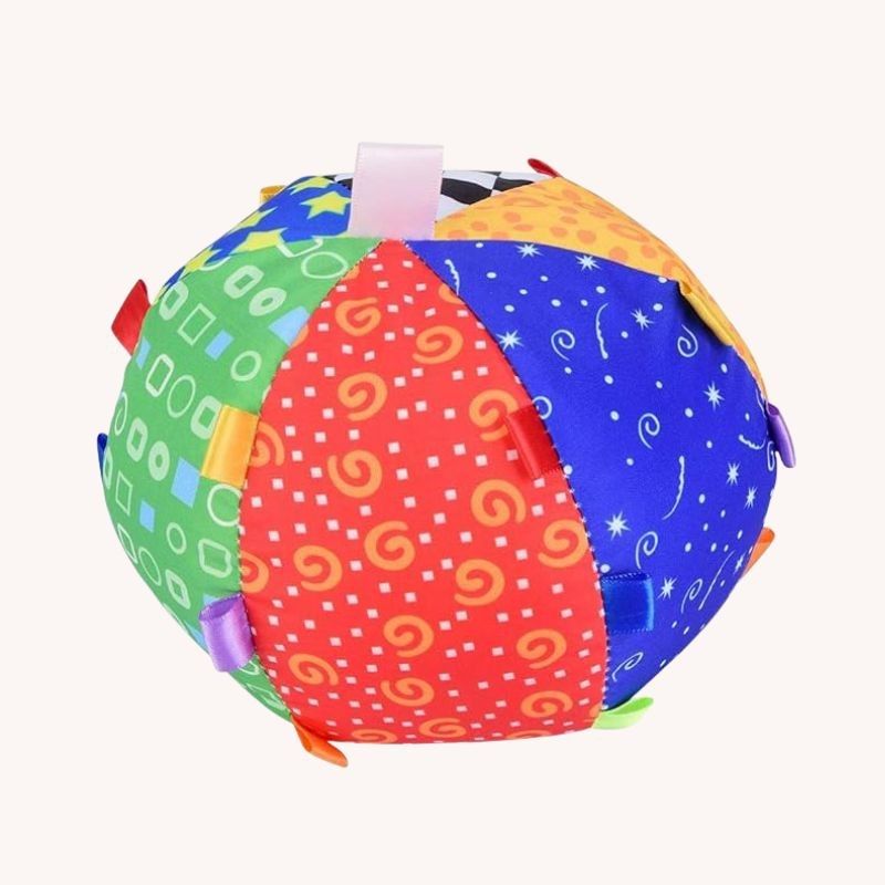 Jellycat Natural Sensory Fabric Ball – Soft Lightweight Baby Toy | VGUC | Promotes Sensory Development