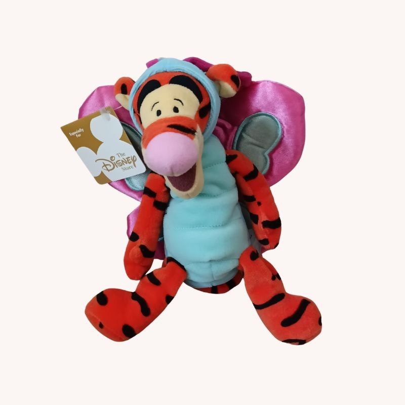 Disney Butterfly Tigger Beanie Plush – Winnie the Pooh Soft Toy | NEW with Tag | Collectible Teddy