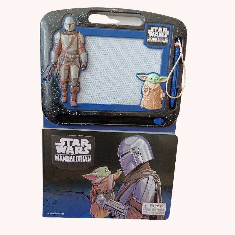 Star Wars The Mandalorian Storybook & Magnetic Drawing Kit + Sticker Book | NEW | Gift Set for Kids