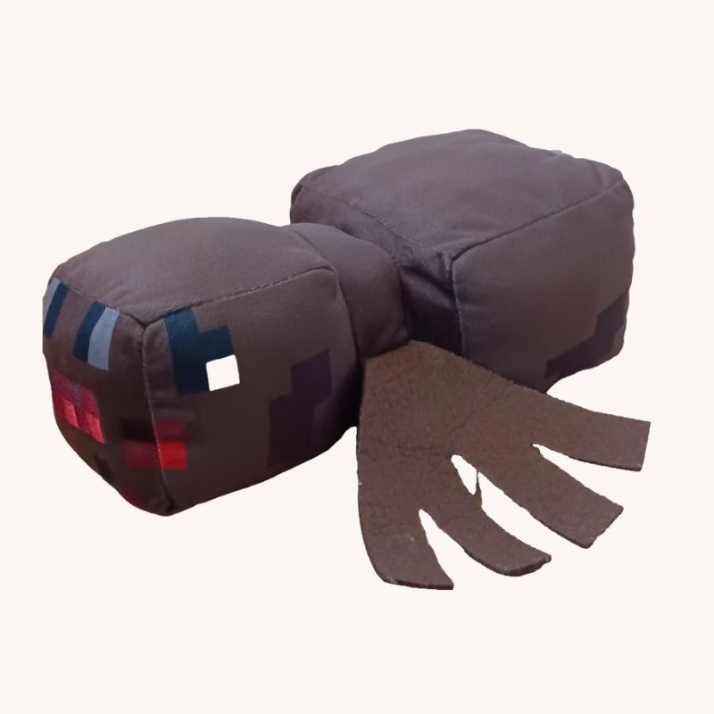 Mattel Minecraft Spider Plush Toy | Brown Soft Collectible Figure | VGUC - Image 2