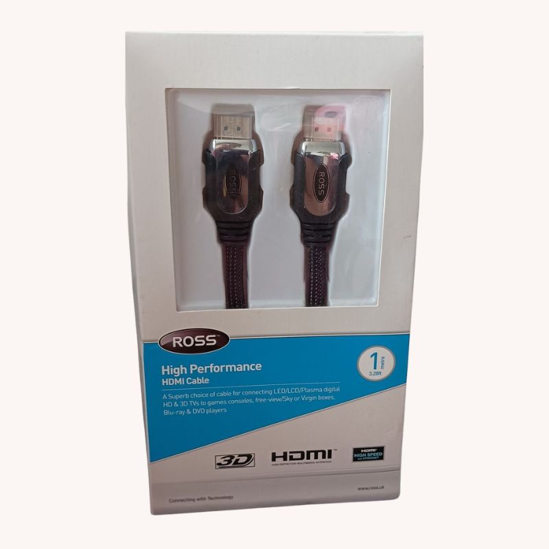 Ross HPHDMI3-RS HDMI Cable 3M | High Performance | High Speed | NEW