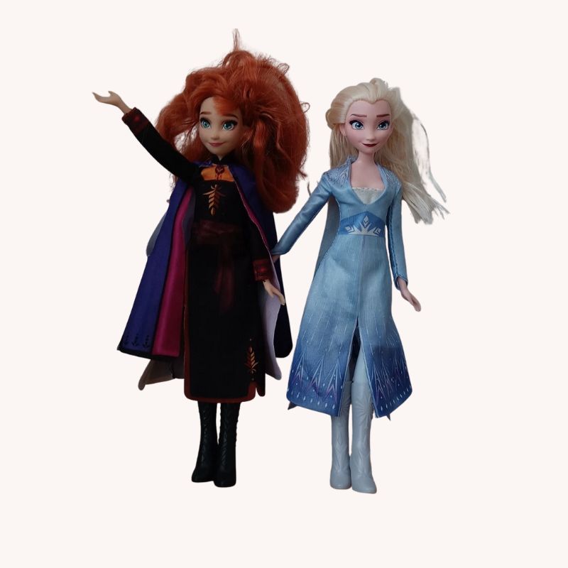 Disney Frozen Elsa & Anna Dolls Figure Set | VGUC
