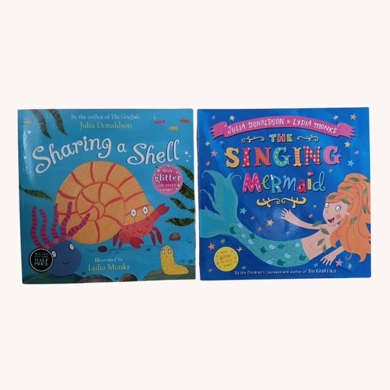 Sharing a Shell & The Singing Mermaid by Julia Donaldson – VGUC (Set of 2 Books) - Image 1