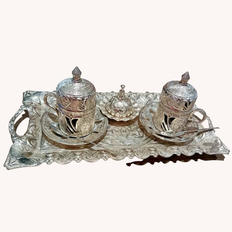 Ottoman-Style Coffee Cups Set | Turkish Design | VGUC | Traditional Elegance - Image 2