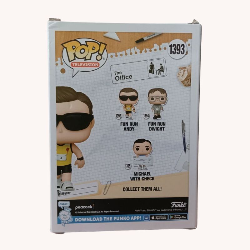 Funko Pop! TV: The Office – Fun Run Andy #1393 Vinyl Figure (NEW)   - Image 2