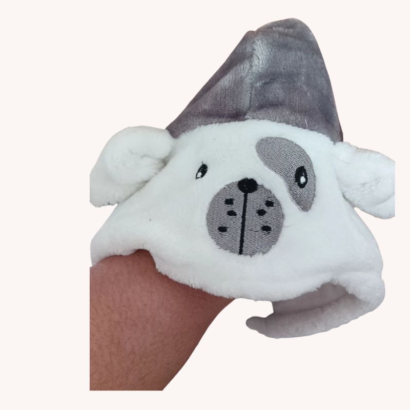 Baby Mack Infant Fleece Fur Plush Dog Gray Pug Bodysuit Costume – Size 3-6 Month - Image 1