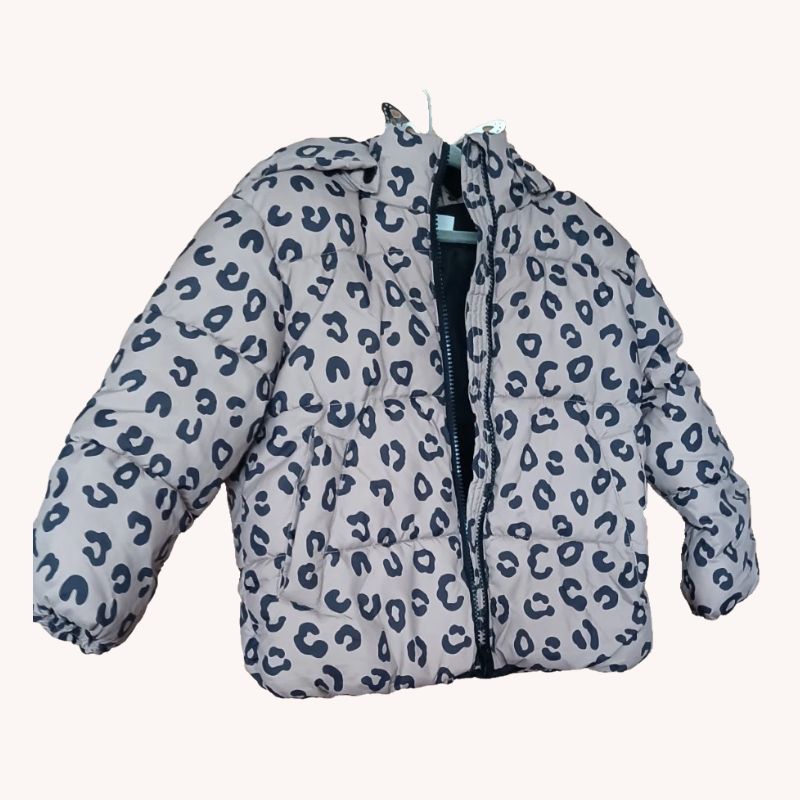 H&M Cheetah Print Jacket – Girls 2-4 Years | VGC - Image 2