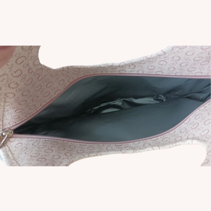 Guess Los Angeles Insulated Lunch Bag Tote – Leather Logo (Pink) -NEW with Tag - Image 2