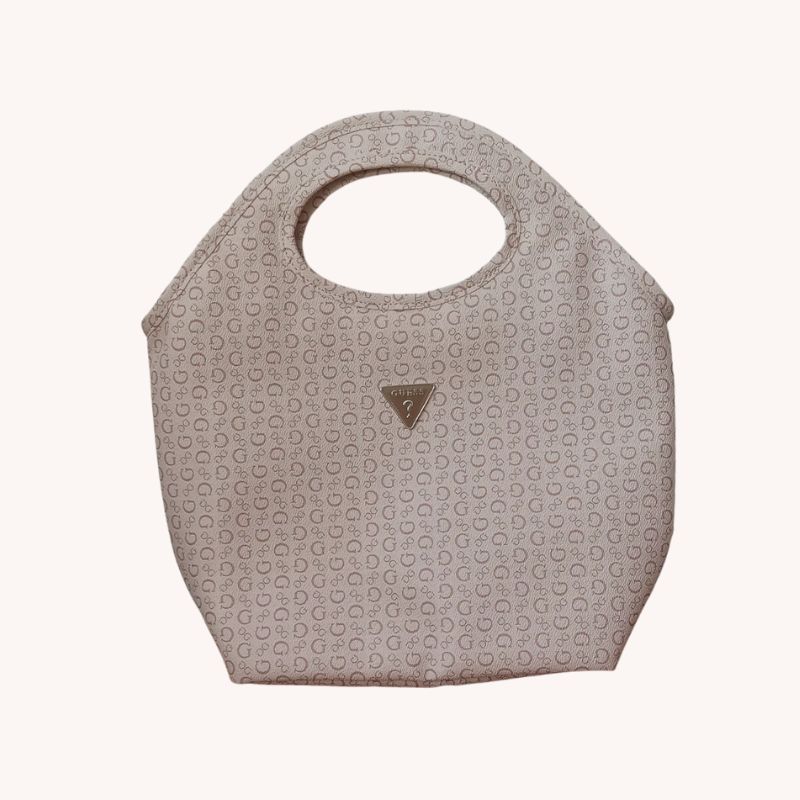 Guess Los Angeles Insulated Lunch Bag Tote – Leather Logo (Pink) -NEW with Tag - Image 3