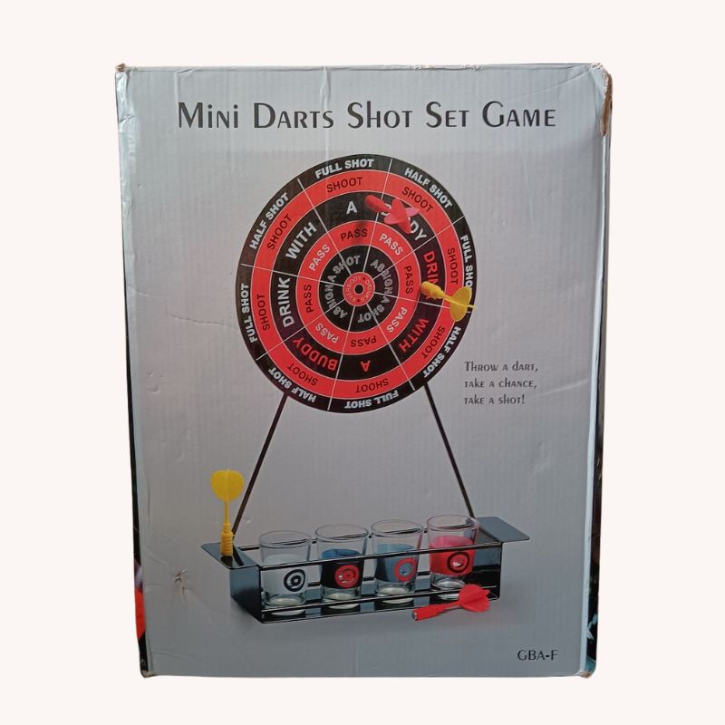Mini Darts Shot Set | Fun Drinking Game for 4 Players |