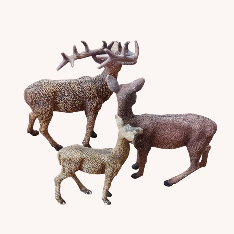Schleich Red Deer Figures – Set of 3 – Very Good Condition - Image 2