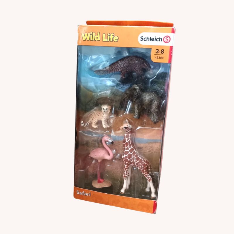 Schleich Wild Life Safari Animal Figures – 5 Piece Set – Brand New