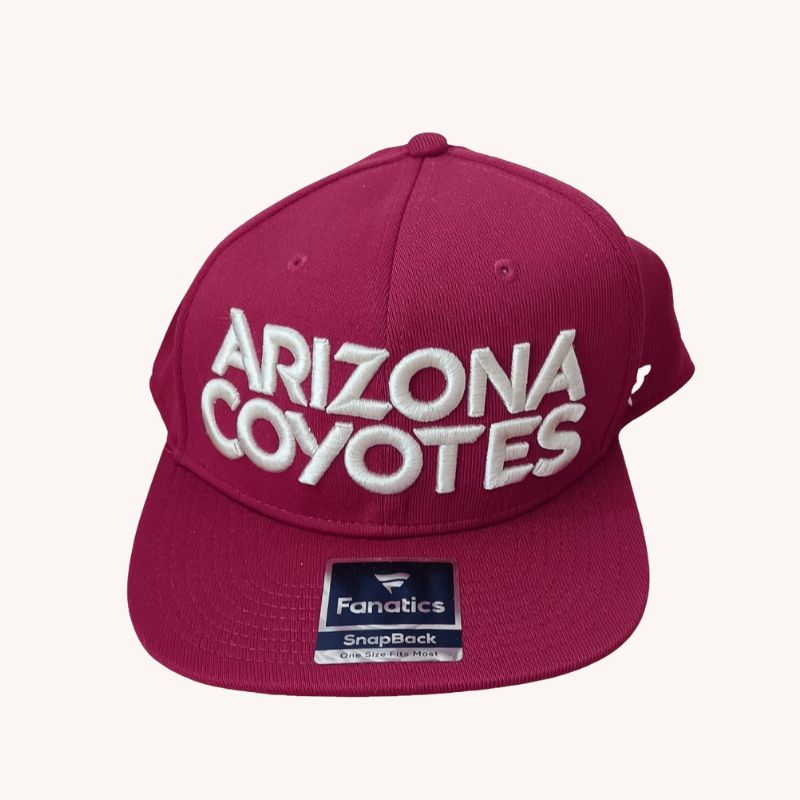Arizona Coyotes Fanatics Depth Emblem Snapback Adjustable Hat – Garnet- Unused - Image 1