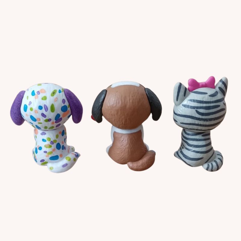 TY Beanie Boos Mini Boo Figures – Set of 3 (1 Cat, 2 Dogs) – VGC - Image 2