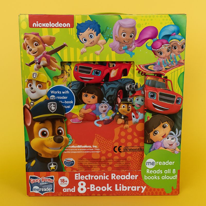 Nickelodeon Me Reader Electronic Reader and 7-Book Library – VGUC - Image 1