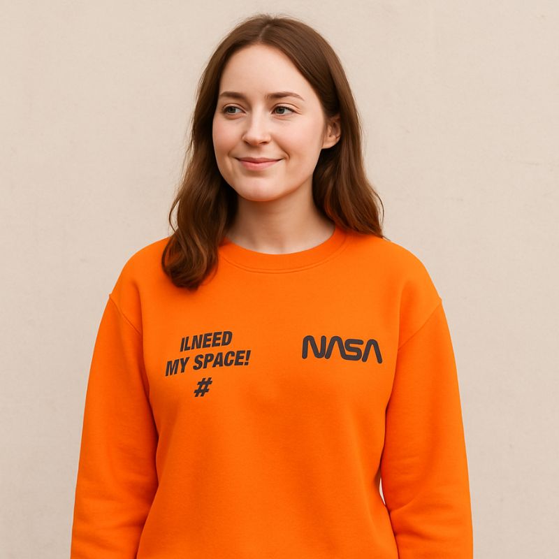 H&M NASA print Cotton-Blend Classic Sweatshirt – Size M – GUC