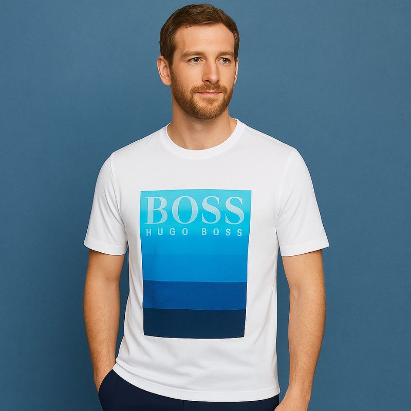 Hugo Boss T-Shirt – White – Size 14-S Slim Fit – Very Good Condition