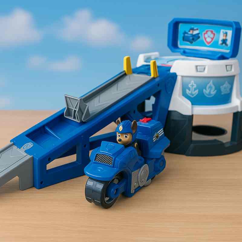 PAW Patrol Moto Pups Moto HQ Playset with Exclusive Chase Figure and Motorcycle