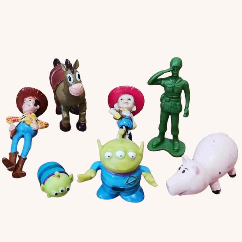 Toy Story – 7 Mini Figures Set – good used condition