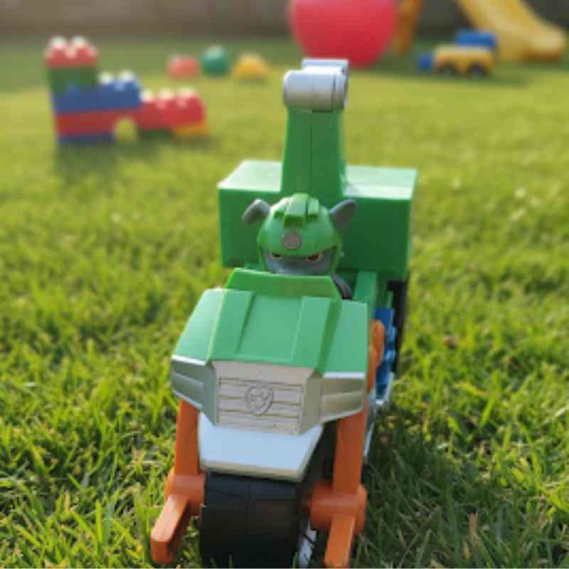 PAW Patrol Moto Pups Rocky Deluxe Vehicle and Figure – Very Good Condition - Image 1