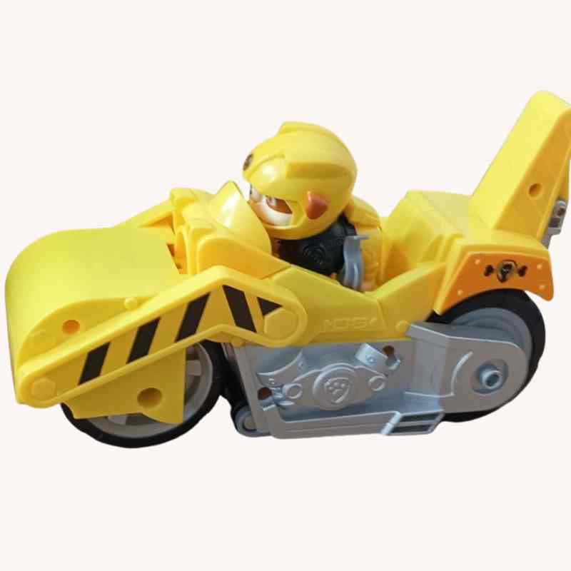 PAW Patrol Moto Pups Rubble’s Deluxe Pull Back Motorcycle Vehicle – VGUC - Image 3