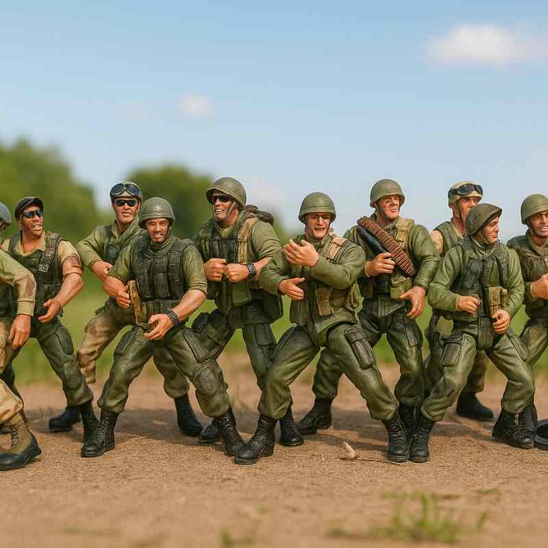 Vintage 1990s Army Soldier Action Figures – Lot of 13 – Rare Collectible