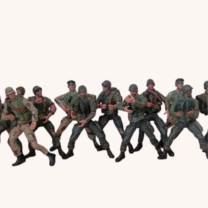 Vintage 1990s Army Soldier Action Figures – Lot of 13 – Rare Collectible - Image 2
