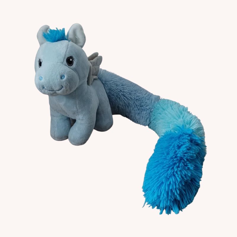 GUND Beautifurtails Baby Blue Pegasus Long Tail Stuffed Animal Plush Toy – VGC - Image 3