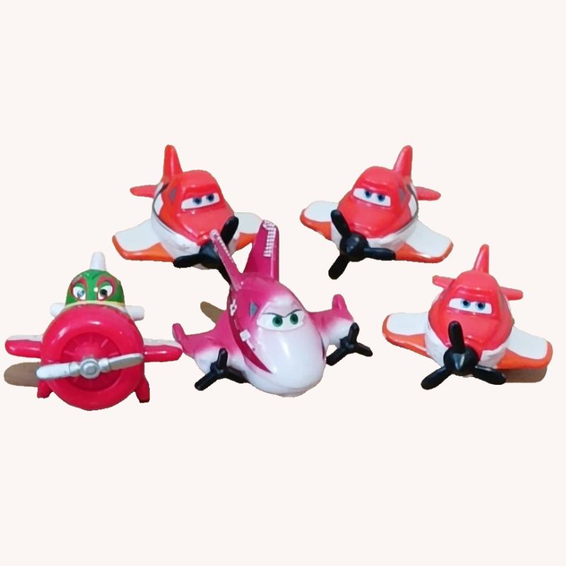 Disney Super Wings Mini 5Figures Set – Rochelle, El Chupacabra, Jetts & More VGC - Image 2