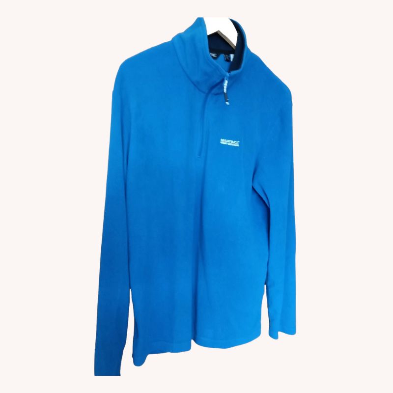 Regatta Mens Blue Fleece Jacket – Size UK L – Outdoor Layer – VGC - Image 2