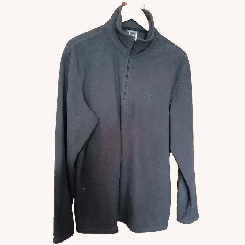 The North Face Black Fleece Jacket – Size L – Very Good Condition - Image 2