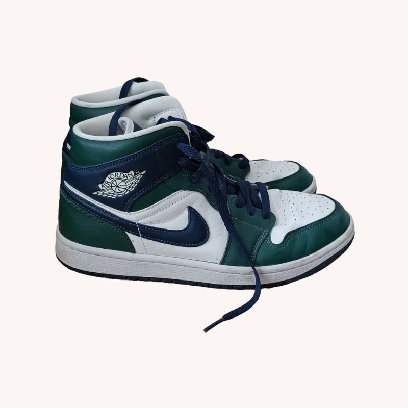 Nike Air Jordan 1 Mid SE WMNS Noble Green DZ5326-300 Size 10 US / 7.5 UK VGC - Image 2