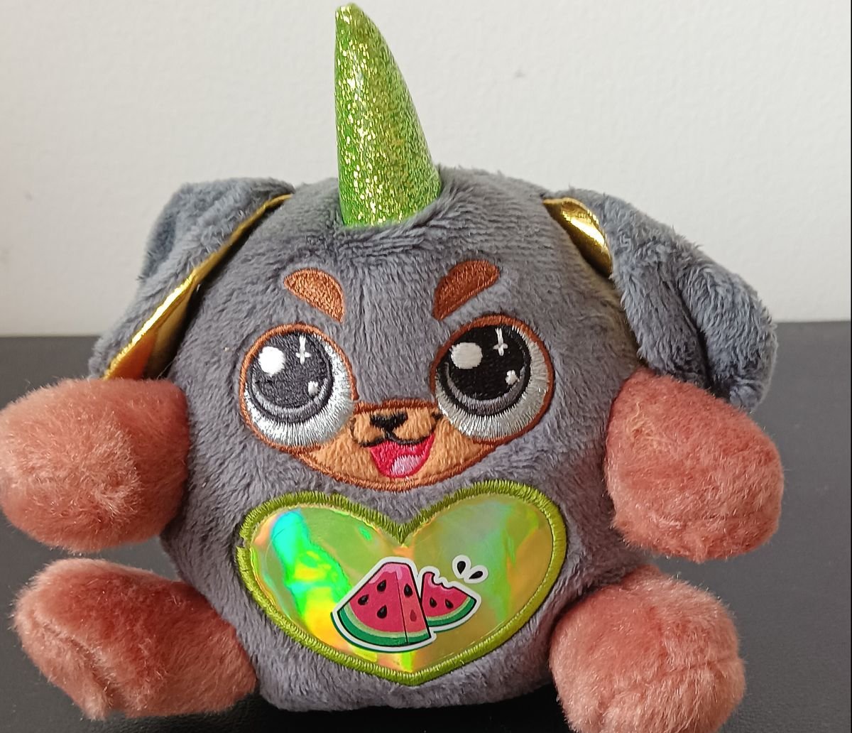 Zuru Rainbocorns Puppycorn Plush | Sparkle Heart Watermelon | VGUC | Toy - Image 2