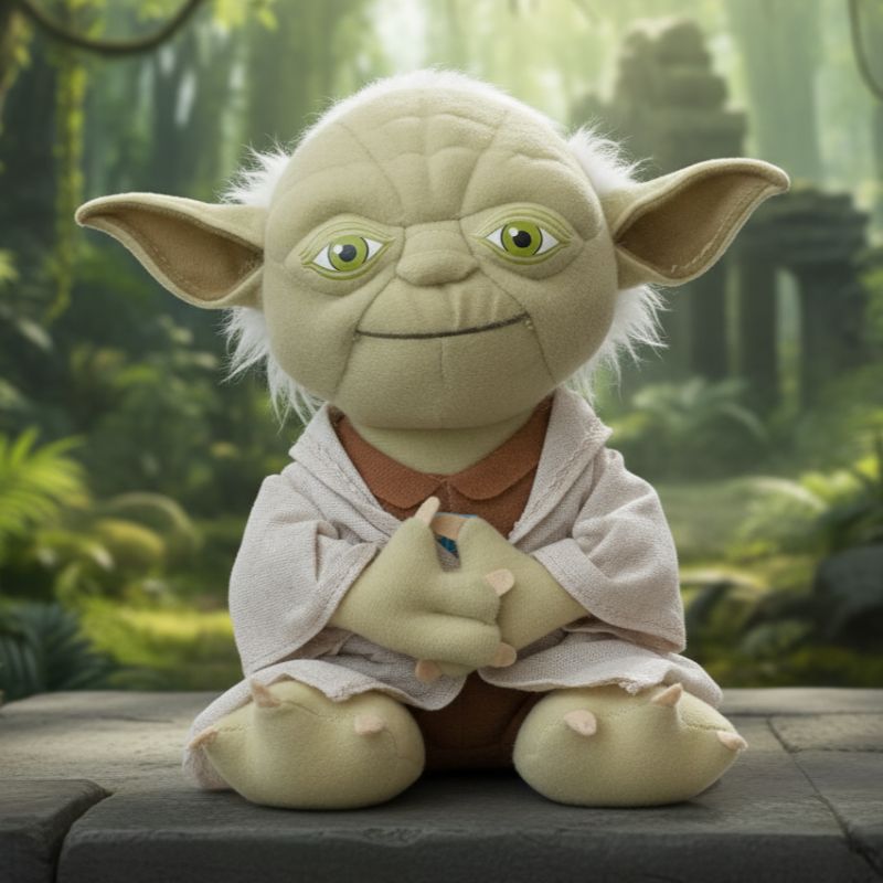Star Wars Yoda Talking Plush 9"" – Sound Feature | VGUC | Soft Toy Jedi - Image 3