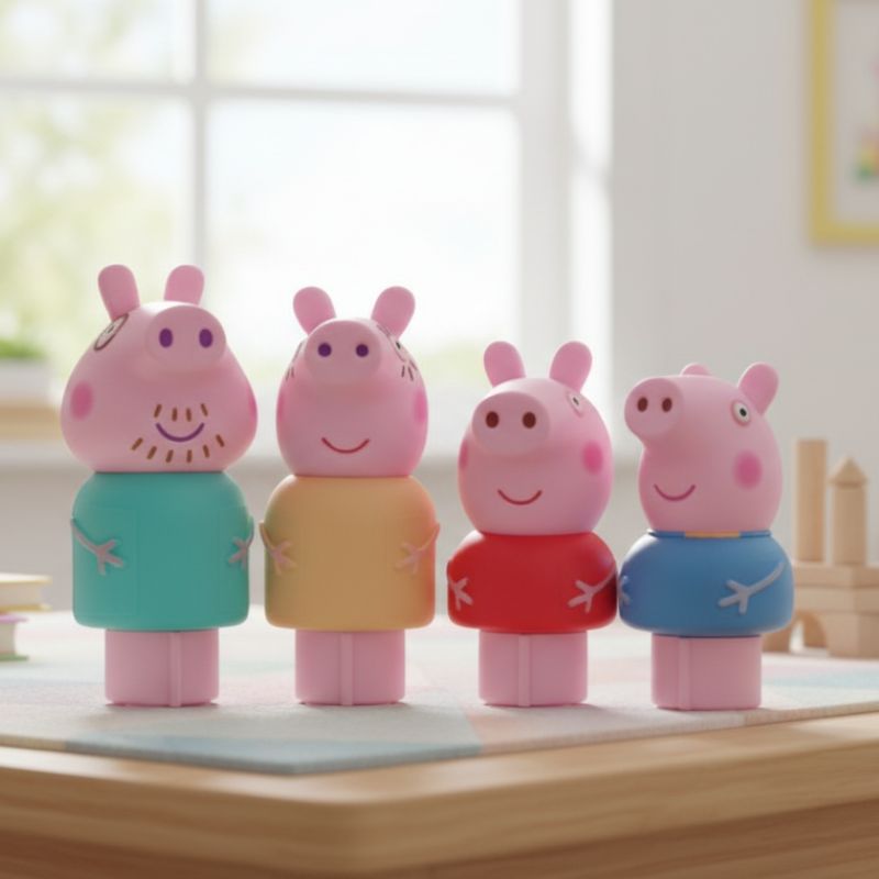 Peppa Pig Clever Car Toy Figures Only – Lights & Sounds Car Missing | VGUC - Image 3