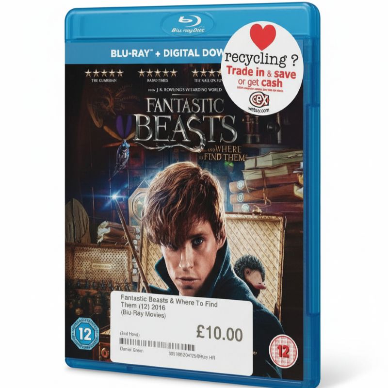Fantastic Beasts Blu-ray + Digital + UV | J.K. Rowling Wizarding World | VGUC - Image 2
