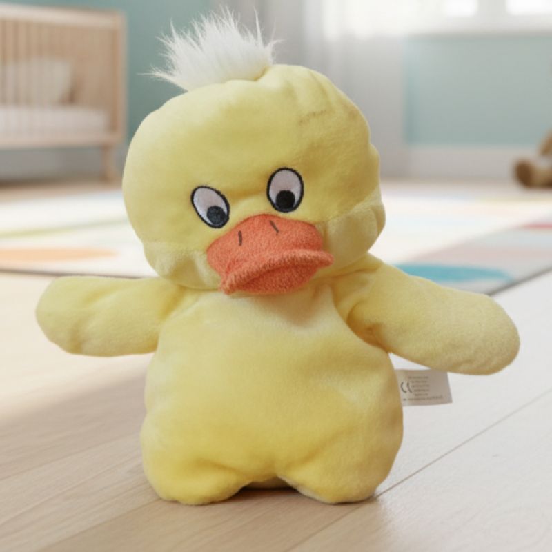 Duck Hand Puppet Plush Toy | Soft Velour | Story Time Puppet | New with Tag - Image 2