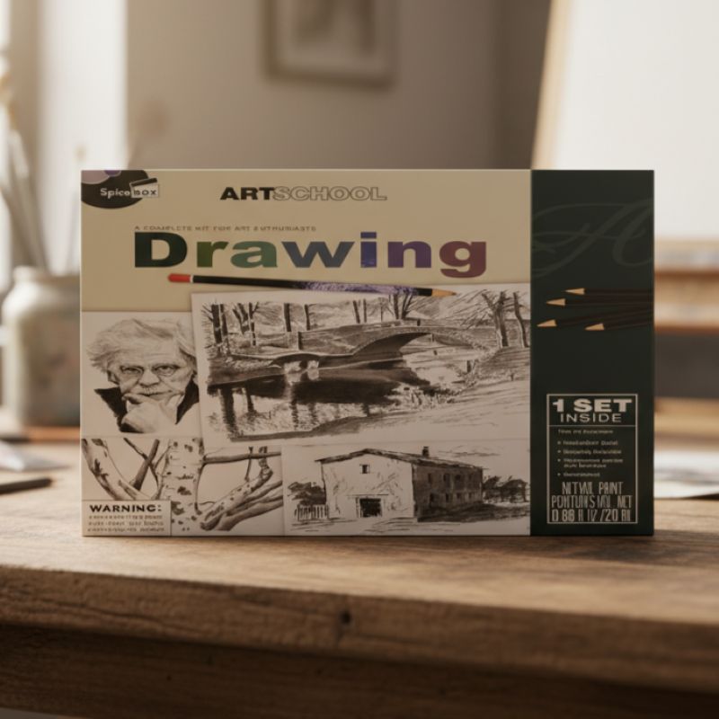 Complete Drawing Art Kit | Graphite Pencils, Paper Pad & Accessories Set - Image 2