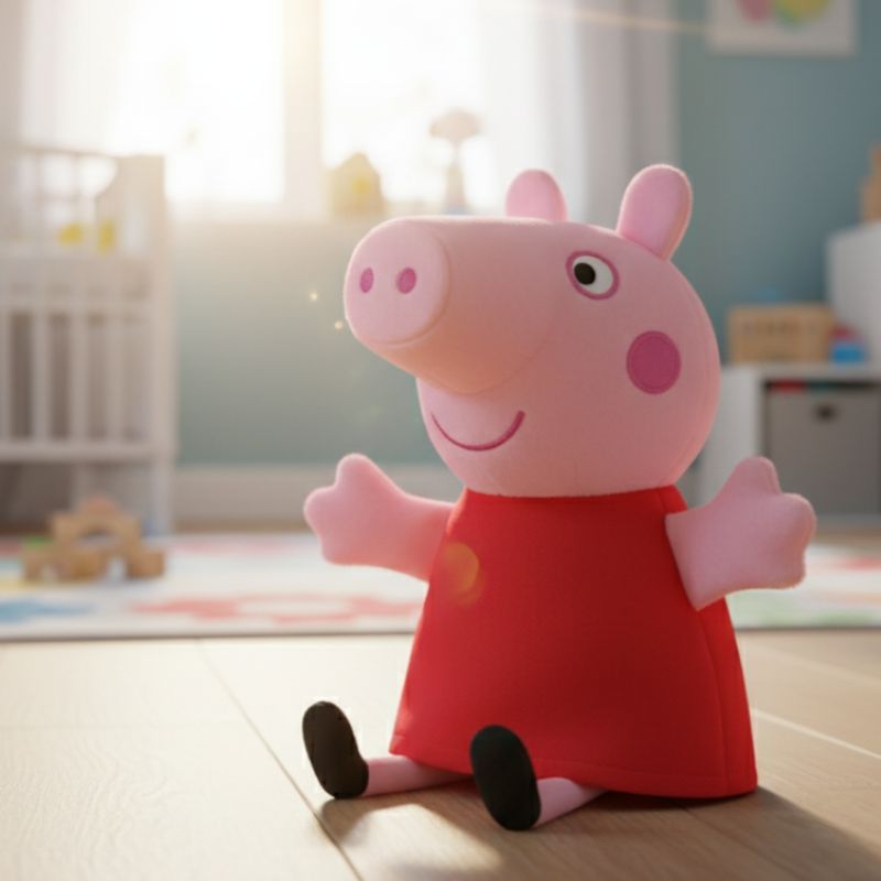Peppa Pig Hand Puppet | Soft Plush Toy | Storytelling Kids Gift | VGUC - Image 2
