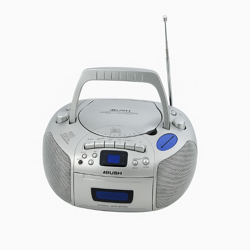 Bush CX572R Portable Stereo Radio Cassette Recorder – Retro VGUC