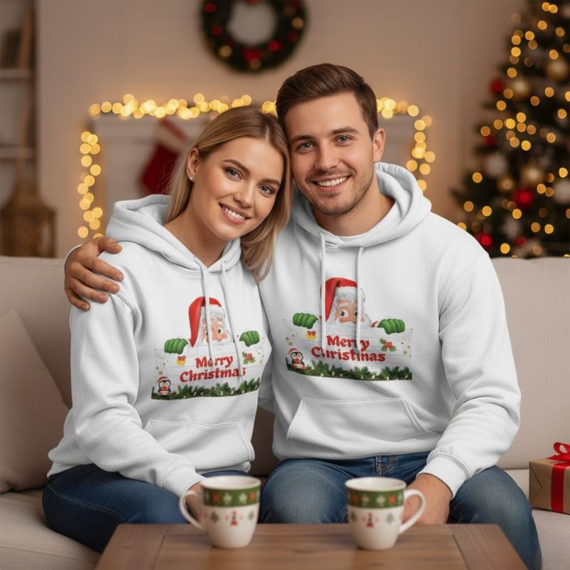 Christmas Hoodie | Custom Festive Pullover | Eco-Friendly Holiday Apparel - Image 1