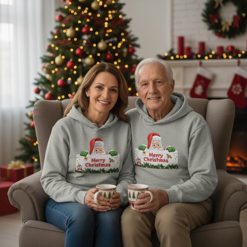 Christmas Hoodie | Custom Festive Pullover | Eco-Friendly Holiday Apparel - Image 3